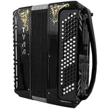 Brand New 5 Rows Bayan Tula 209 B-system Stradella, Russian Chromatic Button Accordion, High-class Musical Instrument, Bn-49-3, 5 Row 100 Bass