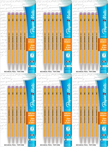 Papermate Mechanical Pencils 0.7 Mm (6 packages of 5 pencils each - 30 total quantity)