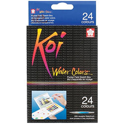 Koi Watercolor Pocket Field Sketch Box Set Of 24