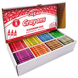 Cra-Z-Art Crayon Bulk Class Pack 800ct 8 Assorted Colors