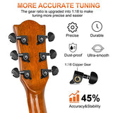 Vangoa Acoustic Guitar Beginner Full Size 41 Inch Cutaway Acustica Guitarra Bundle for Adult Teen Starter, Spruce Top, Glossy Natural