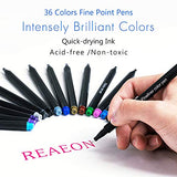 Colored Journal Planner Pens, 36 Colors Fine Point Markers Fineliner Drawing Porous Pen for Bullet Journal Writing Note Taking Calendar Coloring Books