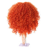 Wigs Only! Orange Long Afro Wavy Doll Wig for Blythe Pullip Doll with 25cm Head