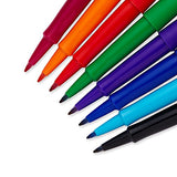 Paper Mate Flair Porous-Point Felt Tip Pen, Medium Tip, 8-Pack, Core Colors (74740PP)