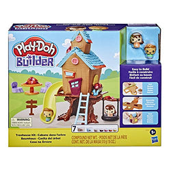 Play-Doh Builder Treehouse Toy Building Kit for Kids 5 Years and Up with 7 Non-Toxic Colors - Easy to Build DIY Craft Set