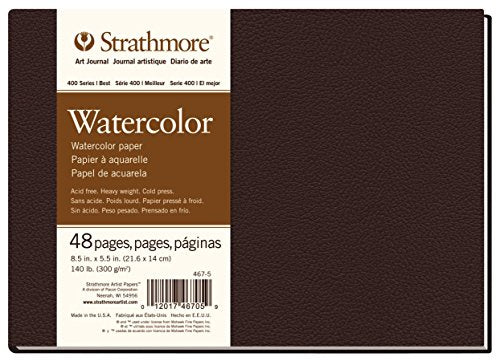 Strathmore STR-467-5 48 Sheet No 140 Watercolor Art Journal, 8.5 by 5.5"