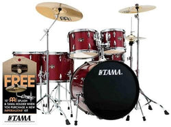 Tama New Imperialstar 22 Inch Bass Drum 6pc Complete Kit (Candy Apple Mist) w/S