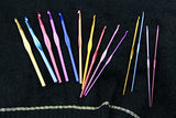 RayLineDo 14pcs Multicolour Aluminum Crochet Hook Knitting Needles Set In Defferent Sizes