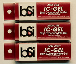 IC-Gel Insta Cure Cyanoacrylate Gel Coral Glue .7oz / 20 g Pack of 12
