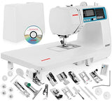 Janome 4120QDC Computerized Sewing Machine w/Hard Case + Extension Table + Instructional DVD + 1/4"