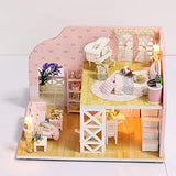 Toy DIY Leisure Holiday Cottage Model Mini Princess House Model Assembled Toy Model Puzzle Romantic Gift Art House Creative Gift, 3D Three-Dimensional Assembled Model Toy Display Props