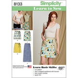 Simplicity 8133 Easy to Sew Women's Wrap Skirt Sewing Patterns, Sizes 6-18