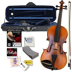 Ricard Bunnel G2 Violin Outfit Clearance 1/10 Size - Carrying Case and Accessories Included - High Quality Solid Maple Wood and Ebony Fittings By Kennedy Violins