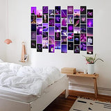 KOSKIMER Wall Collage Kit for Teens – 50 pcs Aesthetic Photo Collage – Vibrant Purple Collage Wall Kit Aesthetic – Premium Quality Paper – Superb Wall Collage Aesthetic – Dorm Room Decor