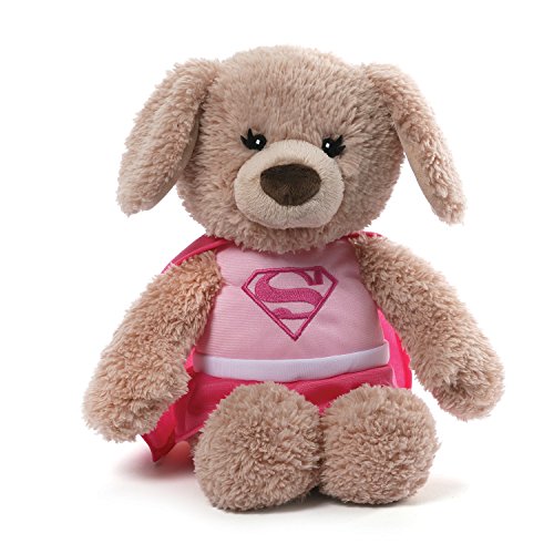 GUND DC Comics Supergirl Yvette Dog Stuffed Animal Plush, Pink, 12"