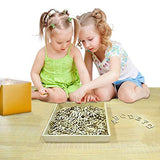 9 Packs of (A-Z), 234 Pcs Wooden Alphabet Letters Shapes with Storage Box, Scramble Wood Numbers