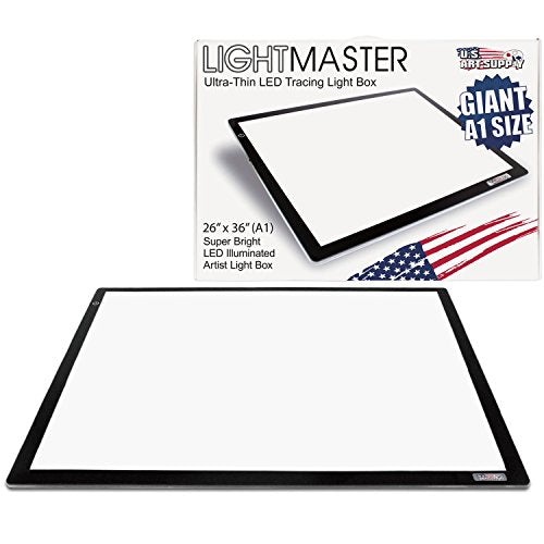 Lightmaster 26 3/4 x 36 3/4 (A1) Light Box 12V Ultra-Thin Profile 110V AC  Power Adapter