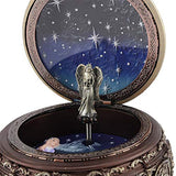 Sanpyl Musical Box, Vintage Music Box 12 Constellations Rotating Goddess Twinkling with LED Light, Home Decoration Birthday Gift (Libra)