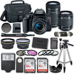 Canon EOS Rebel T7i DSLR Camera Bundle with Canon EF-S 18-55mm f/4-5.6 IS STM Lens + Canon EF-S
