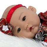 Paradise Galleries Lifelike Asian Reborn Baby Doll Mei, 20 inch Chinese Girl in GentleTouch Vinyl & Weighted Body, 4-Piece Set