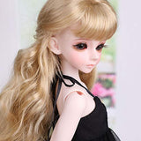 3D Eyes BJD Doll Deluxe Collector Doll 1/4 Scale Ball Jointed Doll Articulated BJD Fully Poseable Fashion Doll,B