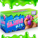 ULTIMATE DIY SLIME KIT for Girls & Boys | ALL YOU NEED TO MAKE SLIMES IN ONE BOX |Ingredients, Tools, Containers, Guide, e-book & Slime Supplies| Cloud, Fluffy, Unicorn, Glow, Glitter, Butter, & More)