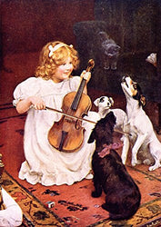 Arthur John Elsley A Broken Melody 1909 Private Collection 30" x 21" Fine Art Giclee Canvas Print (Unframed) Reproduction