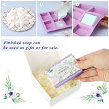 Aoibrloy Soap Making Kits for Adults Beginner with Instructions, Natural DIY Soap Kits with 2lbs. Shea Butter Soap Base, 5 Silicone Soap Mold, Dried Flowers, 4 Essential Oil, 4 Colors, 15 Labels