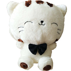STONCEL  18" 45CM Tail Cute Plush Stuffed Toys Cushion Fortune Cat Doll (Beige Color)