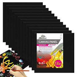 Zekola Painting canvas Panels 11x14 inch 12 Pack, Flat canvases