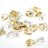 40pcs Clip on Earring Converter with Easy Open Loop, Granmp Clip Earring Findings for Jewelry