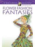 Dover Publications Flower Fashion Fantasies (Creative Haven Coloring Books)