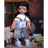 MEESock 1/6 BJD Dolls 25.5cm Fashion Boy Ball Jointed SD Dolls, with Full Set Clothes Shoes Wig Makeup, Best Gift Toy for Children