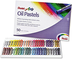 Pentel Round Stick Oil Pastel - 50 / Set