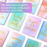 Soft Cover Journal Notepads Christmas Mini Motivational Notebook Small Pocket Notebook Steno Inspirational Notepads for Christmas School Office Home Travel Present Supplies,8 Styles (32 Pieces)