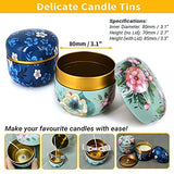 Candle Making Supplies Kits for Beginners, Swigrance DIY Candle Starter Kit Include Pouring Pot, Aluminum Tin Jars, 100Pcs Wicks, Rotating Candlestick Holder and More, Make Your Own Candles