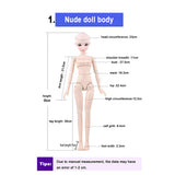 W&HH 1/3 23.6'' BJD SD Dolls with Clothes Outfit Shoes Wig Hair Makeup and 23 Ball Joints for Girls Gift and Doll Collection