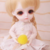 BJD Doll 1/8 SD Dolls 16Cm Jointed Doll with BJD Clothes Wigs Shoes Makeup DIY Toys 100% Handmade for Girl Birthday Gift