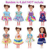 5.3 Inch Doll Clothes and Accessories 4 Outfits 4 Dresses 3 Shoes with 22 School Supplies for Chelsea Doll Clothes Set