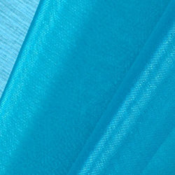 Turquoise Mirror Organza Fabric 58"/60" Wide – 50 Yards By Roll (FB)