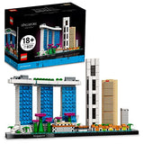 LEGO Architecture Skyline Collection: Singapore 21057 Building Kit; Collectible Display Model for Adults (827 Pieces)