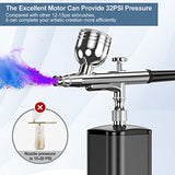 Avhrit Cordless Airbrush with 2 Battery, 32PSI Portable Airbrush Kit with Compressor, Dual-Action Cordless Airbrush for Painting, Makeup, Nail, Model