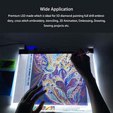 A3S Light Pad for Diamond Painting - Sponake Light Board Tracing with 3 Level Brightness Apply to 5D Diamonds Art | Craft | Weeding Vinyl | Sketching | Animation