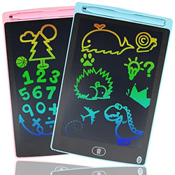 2 Pack LCD Writing Tablet for Kids, 8.5 Inch Colorful Drawing Tablet Writing Pad, Kids Drawing Board Doodle Board , Learning Educational Toy Gift for Age 3-8 Years Old Girls Boys Toddlers