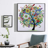 5D DIY Diamond Embroidery Spring Summer Autumn Winter Seasonal Flower Tree Shape Special Shape DIY Crystal Diamond Painting (D)