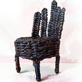 Gothic Dollhouse Furniture, Miniature Handmade Chair for Dolls. Halloween Witch