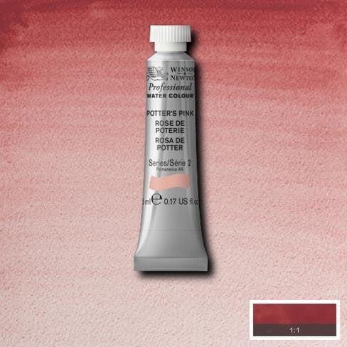 Winsor & Newton Artist Professional Watercolour Paint - 5ML Tube (Potter's Pink)