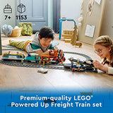 LEGO City Freight Train 60336 Building Toy Set with Powered Up Technology for Boys, Girls, and Kids Ages 7+ (1,153 Pieces)