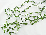 Olive Green Leaves Leaf Trim Ribbon -20 Yards - for DIY Craft Party Wedding Home Decoration