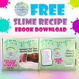 Deluxe DIY Slime Kit - Slime Making Kit for Girls and Boys, Add Ins & Ingredients for Clear & White Slime. Glue, Activator, Beads, Pigments, Sprinkles, Nail Slices, Charms, Jelly Cubes. Best Gift 2019